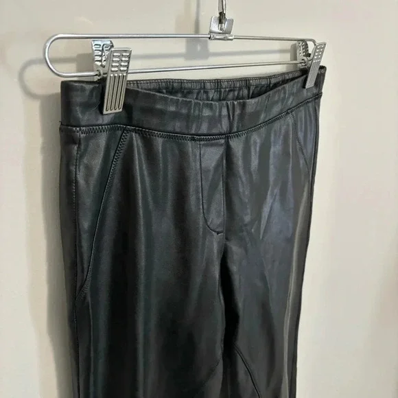 Aritzia Wilfred Free Rebelle Black Vegan Faux Leather  Pants Leggings XS - Picture 7 of 14